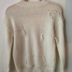Zara knit sweatshirt with stitches